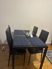 table dinner 4 chairs for sale  SUNBURY-ON-THAMES