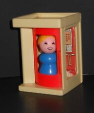 Cabina telefónica Fisher Price Little People 1973 vintage # 997 repuesto, usado segunda mano  Embacar hacia Argentina