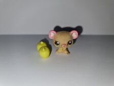 Autentyczna Littlest Pet Shop 2477 Baby Mouse Kremowa Różowa Flokowana LPS, używany na sprzedaż  PL