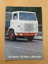 SCANIA TRUCK / LORRY BROCHURE - LB110H LBS 110H MODELS - 1968 for sale  IRVINE