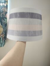 Blue stripe lampshade for sale  STOWMARKET