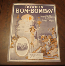 Usado, Partituras Down in Bom-Bombay ~ 1915 Shapiro, Bernstein comprar usado  Enviando para Brazil