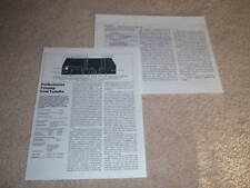 Pré-amplificador Yamaha C-70 revisão, 1982, 2 páginas, teste completo comprar usado  Enviando para Brazil