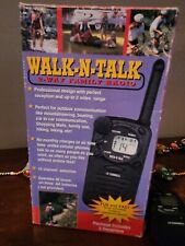 Usado, Walkie-talk preto antigo Walk-N-Talk 2 vias rádio familiar 14 canais FRS 2 milhas comprar usado  Enviando para Brazil