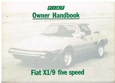 Usado, FIAT X1/9 CINCO VELOCIDADES ORIGINAL 1980 manual de instrucciones y mantenimiento de propietarios *en muy buen estado* segunda mano  Embacar hacia Argentina