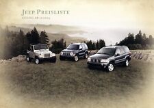 Jeep preisliste 2004 gebraucht kaufen  Gladbeck