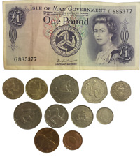 COLECCIÓN DE MONEDAS ISLA DE MAN (IOM) £1 - 1P - BILLETE DE BANCO OPCIONAL - 11 MONEDAS EN TOTAL segunda mano  Embacar hacia Argentina