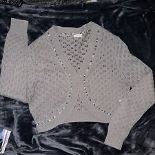 Grey knitted bolero for sale  HARWICH