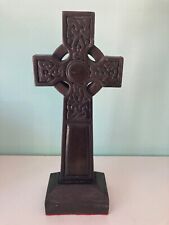 Used, Celtic Wooden Cross Hand Carved Andrews Carvings Scotland for sale  Shipping to South Africa