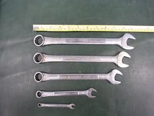 Set of 5 Craftsman Combination Spanners - Molybdenum - 7/8, 3/4, 13/16, 1/2, 1/4, used for sale  Shipping to South Africa