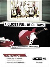 Guitarra elétrica The Line 6 Variax 300 2005 anúncio impressão 8 x 11 anúncio, usado comprar usado  Enviando para Brazil