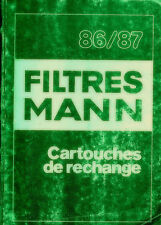 Catalogue filtres mann d'occasion  Sainte-Suzanne