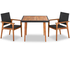 B-Ware Sitzgruppe Balkonset Polyrattan2+1 Set schwarz Möbel Garten Set  gebraucht kaufen  Merzig
