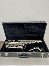 Saxofón alto Frontier plateado con boquilla y estuche rígido probado C50138 segunda mano  Embacar hacia Argentina