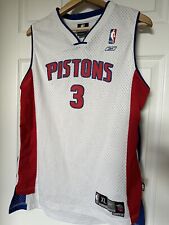 Ben Wallace Jersey Biała Detroit Pistons NBA Koszykówka Reebok Młodzież XL Ładna, używany na sprzedaż  Wysyłka do Poland