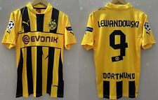 Camiseta de vuelta Borussia Dortmund 2012 #9 LEWANDOWSKI Liga de Campeones segunda mano  Embacar hacia Argentina