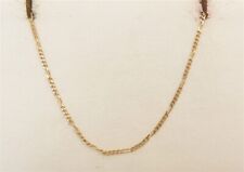 Used, 14K Yellow Gold ~1.1MM Wide Figaro Chain Necklace 18" for sale  Weyers Cave