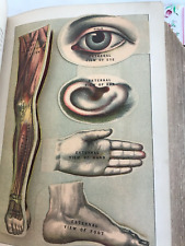 Placas de colores en capas de enciclopedia médica doméstica de medicina antigua segunda mano  Embacar hacia Argentina