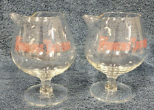 Used, Vintage Wiggins Tavern Whiskey Brandy Balloon Snifters Spout Set of 2 Clear EUC for sale  Shipping to South Africa