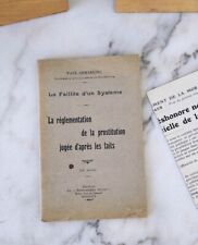 1927 réglementation prostitut d'occasion  Chazay-d'Azergues