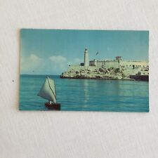 Postal para persona de madera al puerto del castillo de Morro entrada a La Habana Cuba velero de madera segunda mano  Embacar hacia Argentina