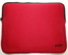 Funda con cremallera para portátil portátil HUGO BOSS logotipo de perfumes rojo neopreno 13,5"x11,5"  segunda mano  Embacar hacia Argentina