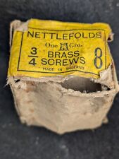 Nettlefolds brass screws for sale  DERBY