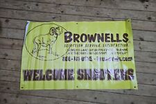 Brownells Firearm Supply Banner Advertising Sign 5x3’ Mancave Garage Competition for sale  Shipping to South Africa