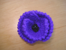 Knitted purple poppy for sale  POULTON-LE-FYLDE
