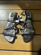 Strappy silver sandal for sale  NEWARK