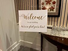 White acrylic welcome for sale  Quincy