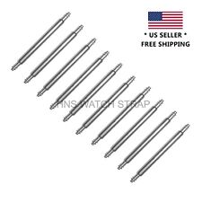 Used, 10pcs 2.0mm Heavy Duty Stair Double Flange Stainless Steel Watch Spring Bar Pin for sale  Shipping to South Africa