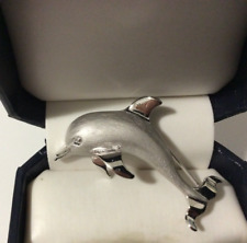 Broche vintage de prata esterlina 925 Beau Dolphin, usado comprar usado  Enviando para Brazil