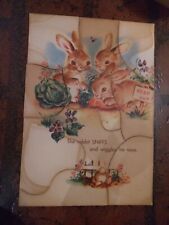 Vintage bunny puzzle for sale  Port Trevorton