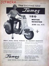 1960 JAMES '150cc' Motor Scooter ADVERT - Original Vintage Print AD, used for sale  SIDCUP