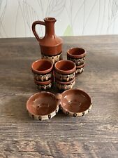 Likörset keramik pfauenauge gebraucht kaufen  Zella-Mehlis