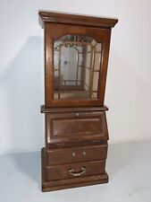 VTG- 18 1/2” Mohogany Wooden Jewelry Cabinet Box for sale  Shipping to South Africa