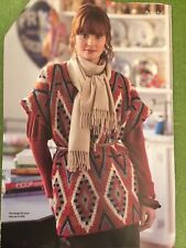 Knitting pattern poncho for sale  CRANBROOK