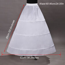 3-Hoop Floor Length Crinoline Petticoat for Wedding Ball Gown Bridal Dress for sale  Shipping to South Africa