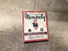 Juego Monopoly Parker Brothers años 50’s piezas de madera instrucciones sin tablero segunda mano  Embacar hacia Argentina