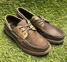 New Men's Sperry Top Sider Leather 3-Eye Moccasin Boat Shoe Tan for sale  Shipping to South Africa