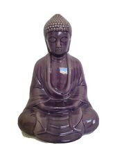 Estatueta roxa de Buda com assento de meditação cromoterapia cerâmica colorida comprar usado  Enviando para Brazil