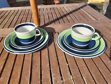 Vintage Rorstrand Sweden Maria 2x Trios Coffee Cups, Saucers, Side Plates  for sale  Shipping to South Africa