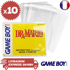 10 Protections Sachet Pochette Refermable Notice Jeux Game Boy Classic Neufs d'occasion  Nîmes-Saint-Césaire