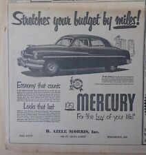 1951 newspaper mercury for sale  Houlton