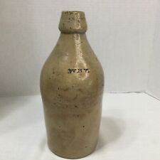 Used, Antique Stoneware Salt Glazed Quart Ginger / Beer Bottle Stamped W. B. V.  9.5" for sale  Shipping to Canada