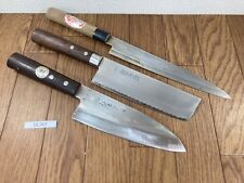 Juego de 3 cuchillos de cocina de chef japonés YANAGIBA DEBA NAKIRI Japón DL767 segunda mano  Embacar hacia Argentina
