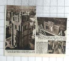 1949 limpieza artesanal intrincada talla catedral chichester, techo, campanario segunda mano  Embacar hacia Mexico