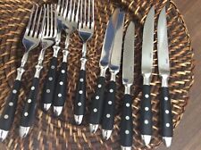 Ess-Besteck, wie NEU!, robust, Edelstahl, 5 Gabeln u Messer, gebraucht gebraucht kaufen  Zwingenberg