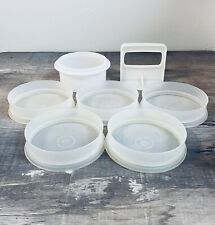Vintage Tupperware Hamburger Patty Press Burger Maker Ring W/ 5 Keepers for sale  Shipping to South Africa